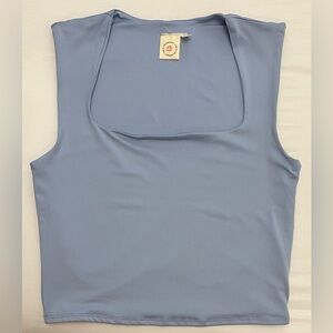 Blue Sleeveless Women's Top